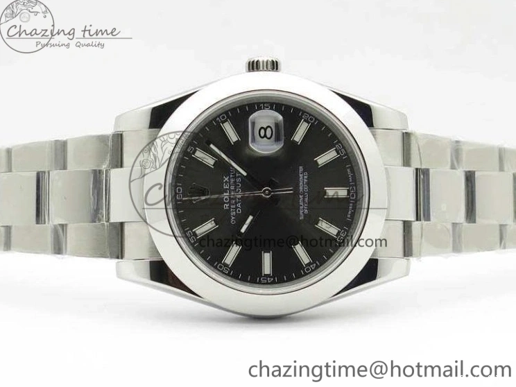 0511 DateJust 41mm 126300 SS Noob 1:1 Best Edition Gray Dial Stick Markers On SS Bracelet A Sustainable 3598